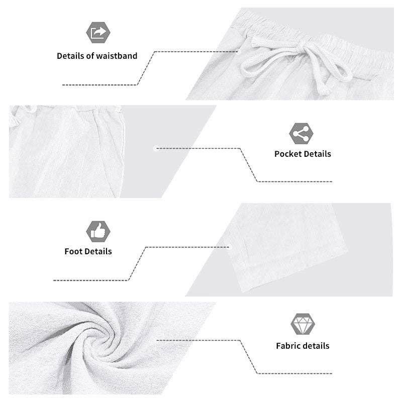 Men's Cooling Linen Blend Hooded Short Sleeve Shirt & Pants Set