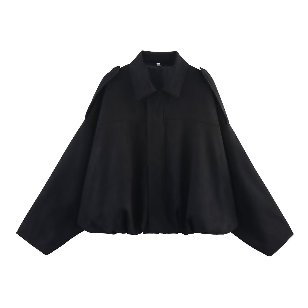 Women's Suede-Look Oversized Bomber Jacket for Fall & Winter